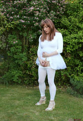Horny lucimay just loves to play with her dick outsidehorny