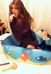 Kirsty gets have sexual intercourse exciting as she puts a